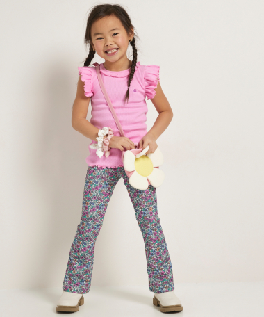 rib singlet met ruches