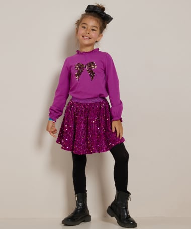 trui met pailletten opdruk