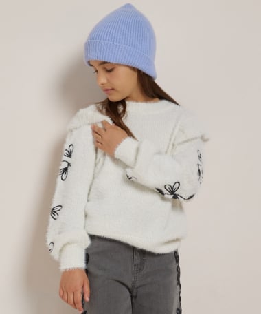 trui met mouw embroidery