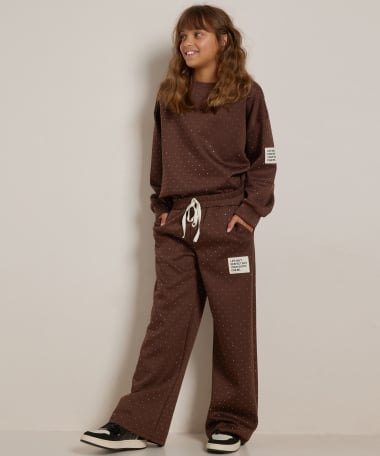 glitter trui mouwlabel