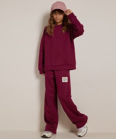 glitter trui mouwlabel