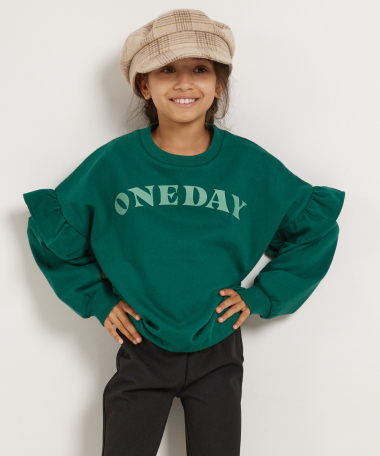 oversized trui met ruches