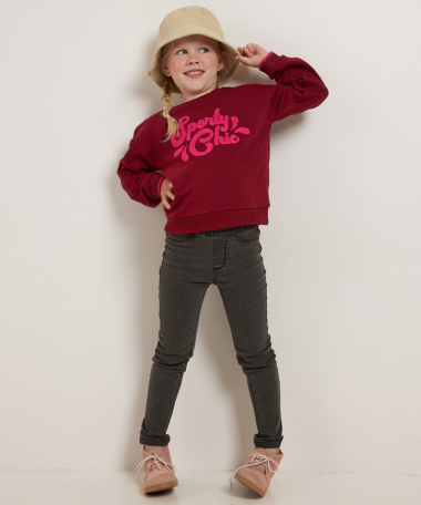 trui met sporty chic opdruk