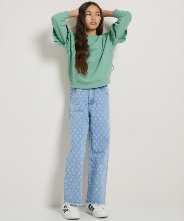 embroidery trui met ruches