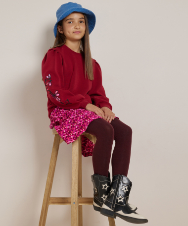 trui bloemen embroidery extra zacht