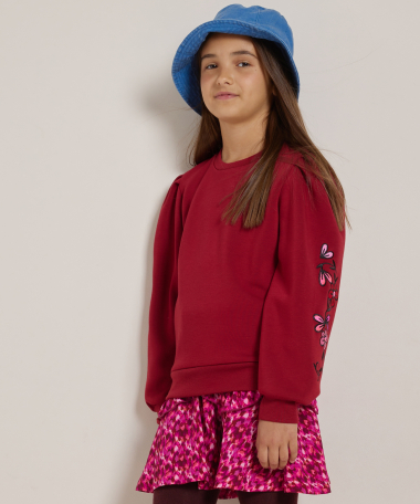 trui bloemen embroidery extra zacht