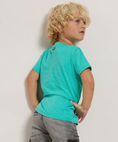 t-shirt met tropisch borduursel