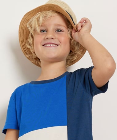 t-shirt met blokdesign
