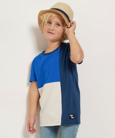 t-shirt met blokdesign