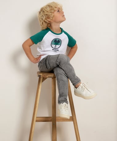 t-shirt met kleurblok raglanmouw