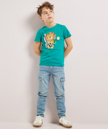 t-shirt met leeuwprint