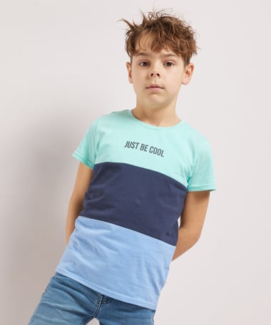 t-shirt kleurblokken
