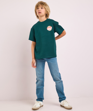 t-shirt met borstprint