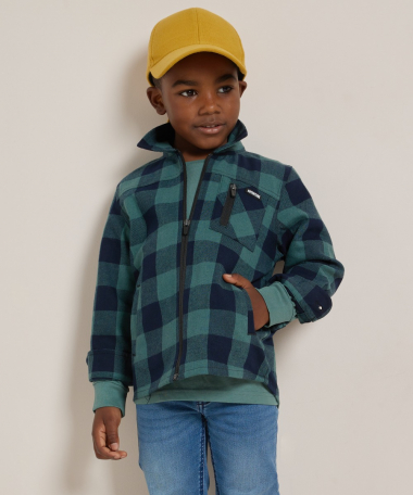 flanel blouse met rits