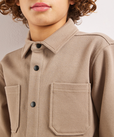 sweat twill overshirt