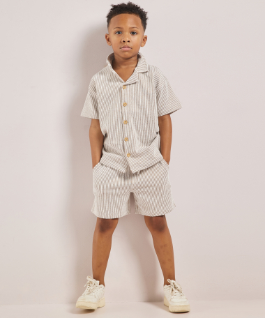 blouse met korte mouwen