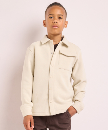 uni overshirt met borstzak
