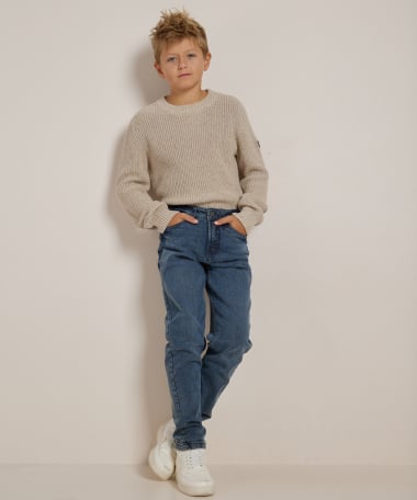nappy trui met ronde hals