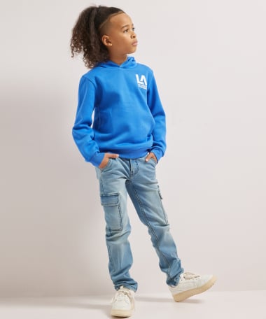 basic trui borstprint