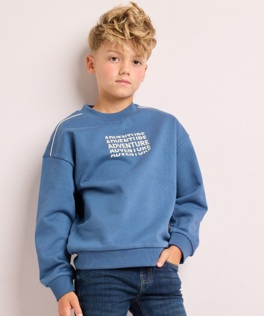loose trui met frontprint