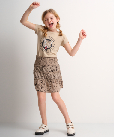 t-shirt ronde panterprint