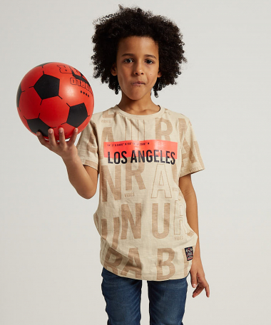 t-shirt met rubberprint