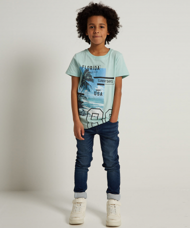 t-shirt foto en tekstopdruk