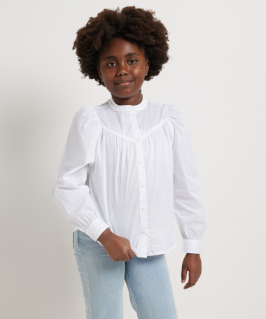 wijde uni blouse