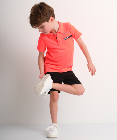 pique polo backprint