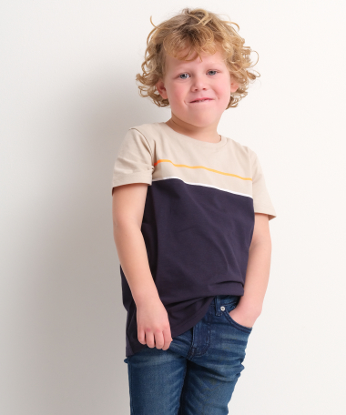 t-shirt met doorsnee print