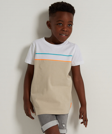 t-shirt met doorsnee print