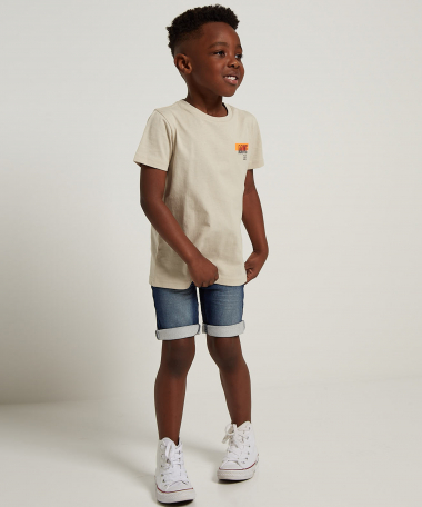 t-shirt kleine borstopdruk