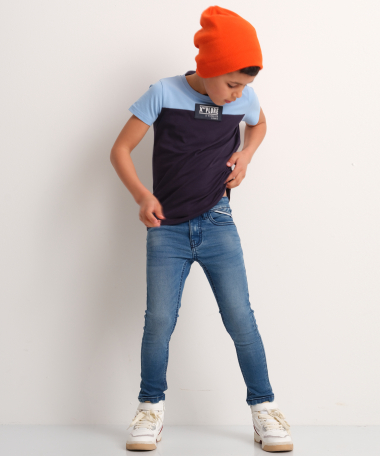 tweekleurig t-shirt