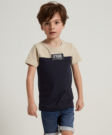 tweekleurig t-shirt
