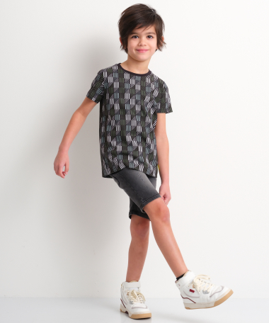 t-shirt met multiprint