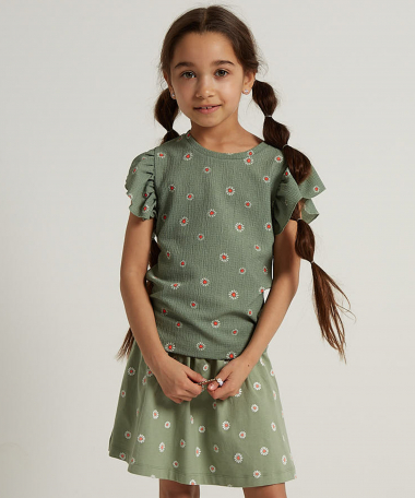 fancy crepe t-shirt bloemenprint