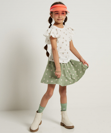 fancy crepe t-shirt bloemenprint