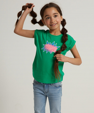 t-shirt met trendy opdruk