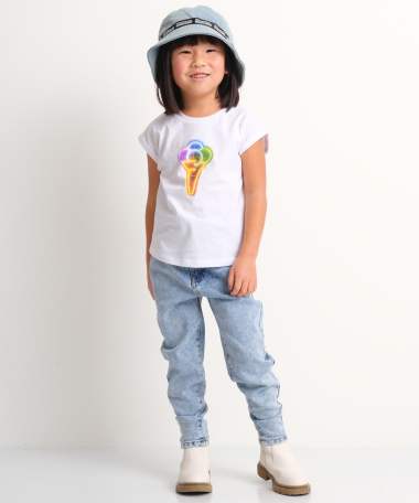 t-shirt met trendy opdruk