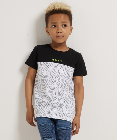 t-shirt moderne blokken