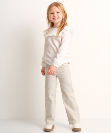 fancy crepe top ruches