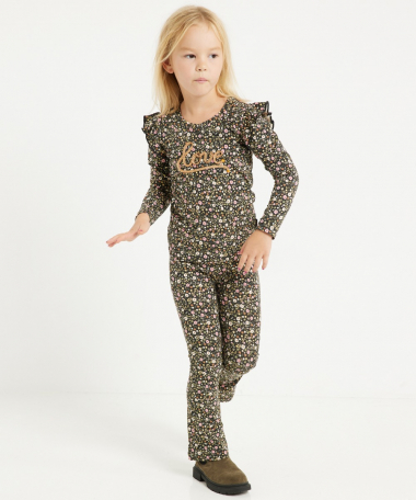 ruche top all-over print