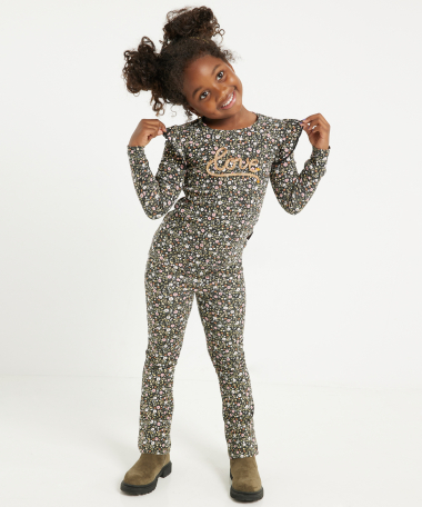 ruche top all-over print