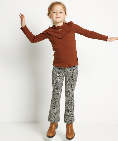 rib ruche top uni