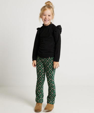 ribvelvet ruche top