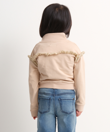 kort vest met ruches