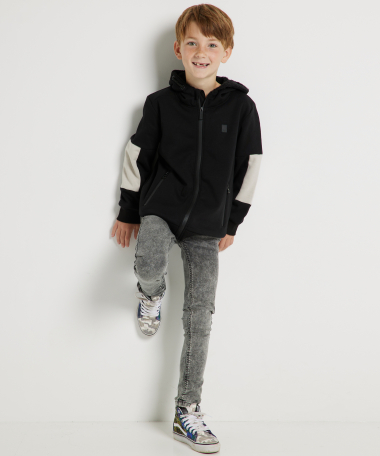 teddy vest met capuchon