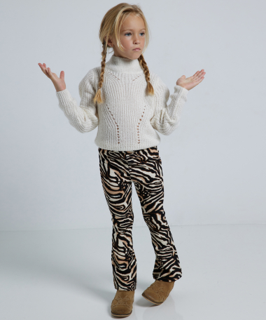 glitter trui met hoge kraag