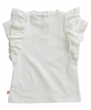 t-shirt met ruchekant
