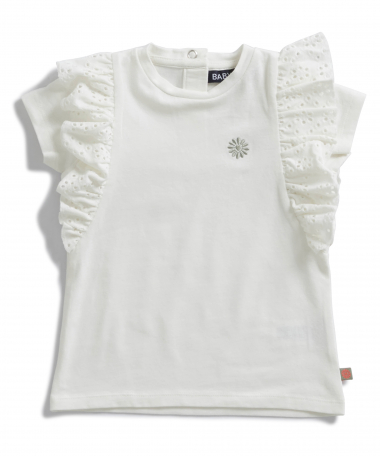 t-shirt met ruchekant